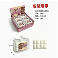Bloc de chocolat croustillant et moelleux, jouet sensoriel anti-stress à presser pour enfants et adultes, cadeau amusant anti-anxiété, fabriqué en Chine