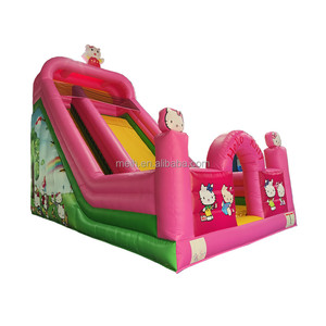 Tobogán Hinchable de Alta Calidad 10x5x8m para Niños con Temática de <span class=keywords><strong>Hello</strong></span> <span class=keywords><strong>Kitty</strong></span>, Uso Exterior, 20 Plazas, Incluye Soplador CE, PVC de 0.55mm - Product Image 1