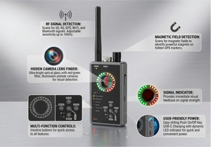 Détecteur d'espions IA V70, Chasseur d'écoute clandestine pour bureaux de direction, Vente en gros directe usine, Pack d'entreprise - Product Image 5