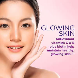 2500mcg rambut kulit kuku Biotin <span class=keywords><strong>vitamin</strong></span> kolagen Gummy suplemen untuk rambut indah Radiant kulit kuku sehat - Product Image 2