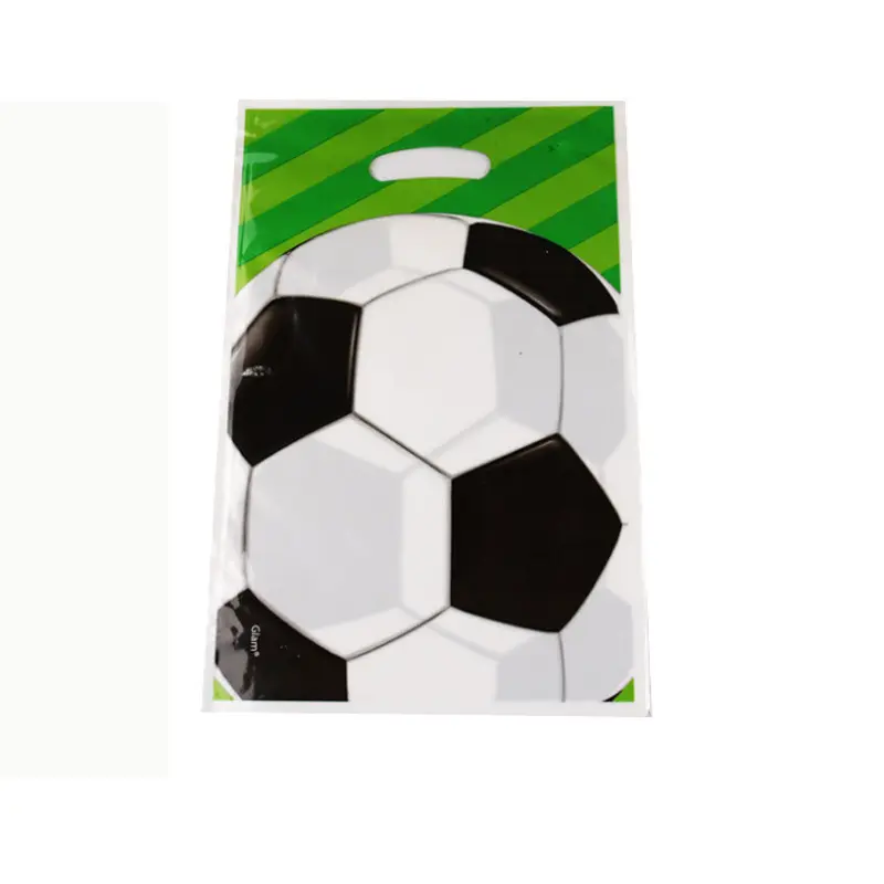 מכירה חמה תיק שלל פופולרי כדורגל נושא כדורגל 10 חתיכות לחבילה ציוד למסיבה קישוט מסיבה שקית מתנה זולה
