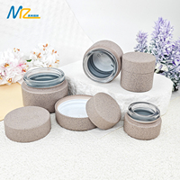 Pots en verre de style unique, couleur brun clair sablé, disponibles en 5g, 10g, 15g, 30g