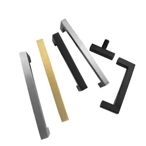 <strong>Black</strong> American Style Stainless Steel Hardware Cabinet Pull Handle Furniture Cupboard Drawer Handle <strong>Knobs</strong> - Product Image 1