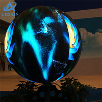 LEDIUP Esfera de bola creativa Pantalla de visualización LED Diámetro personalizable Pantalla de visualización de globo de video LED para Museo de Tecnología