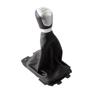 Couvre-poignée de levier de vitesses Ford EcoSport en cuir noir gris 5 6 vitesses automatique - Product Image 3