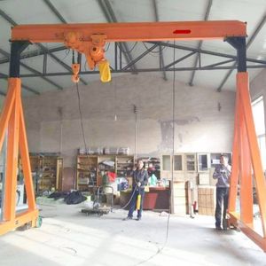 3 톤 5 톤 10 톤 휴대용 갠트리 크레인 높이 조정 가능한 라이트 듀티 소형 프레임 창고 사용을위한 휴대용 모바일 갠트리 크레인 - Product Image 5