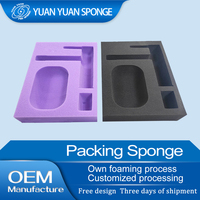 Emballage en mousse de haute qualité, léger, antichoc, pour équipement VR, protection en polyuréthane, éponge noire Yuan Yuan