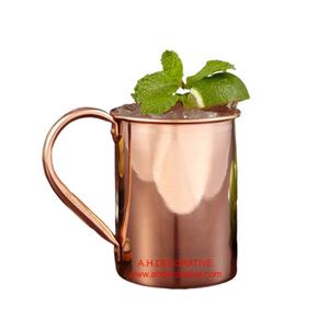 Mule Taza de cobre para servir bebidas para niños Jugo Restaurantes Hoteles Bares Mango cómodo Taza de servicio de vino de metal duradero - Product Image 1
