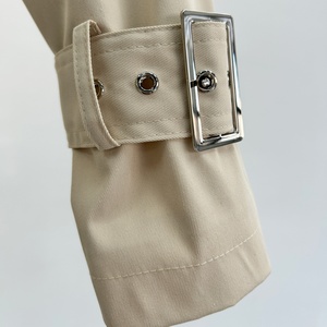 <span class=keywords><strong>Trench</strong></span>-coat classique <span class=keywords><strong>beige</strong></span> pour <span class=keywords><strong>femme</strong></span>, <span class=keywords><strong>trench</strong></span>-coat <span class=keywords><strong>court</strong></span> élégant à double boutonnage, <span class=keywords><strong>trench</strong></span>-coat tendance avec ceinture - Product Image 5