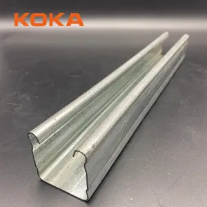 Wholesale Price Customizable Products C Profile Channel Stainless Steel Galvanized 1-5/8'' Double Unistrut Channel