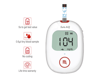 Sinocare Safe AQ Voice Portable Glucometer <strong>Digital</strong> Blood <strong>Glucose</strong> Monitor Blood <strong>Glucose</strong> <strong>Meter</strong> <strong>Diabetes</strong> <strong>Meter</strong> - Product Image 2
