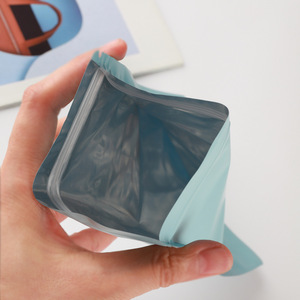 Sac à bijoux personnalisé, pochette en aluminium avec fermeture éclair mylar coloré <span class=keywords><strong>noir</strong></span>, sac en <span class=keywords><strong>plastique</strong></span> à fermeture éclair - Product Image 5