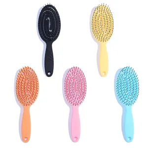 Hot sale oval Cushion Brushmosquito coil comb detangling massage hair brush cepillo tangle with ABS handle