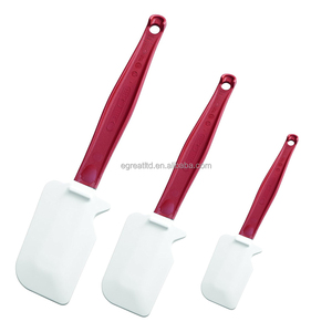 Pinza Spatola Da Cucina In Silicone E Acciaio Inox – Resistente Al Calore, Per BBQ E Bistecca (Rosso) - 2