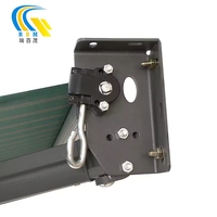 Auvent de patio rétractable automatique avec manivelle motorisée LED allume les pièces d'auvent en toile de tissu extérieur résistant aux UV