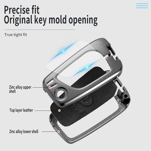 Porte-clés de voiture en alliage de Zinc, mini-<span class=keywords><strong>coque</strong></span> pour clé de voiture, pour Toyota rx Rav4 Auris Avensis Prius <span class=keywords><strong>Aygo</strong></span> Camry Corolla Land Cruiser 200, Prado couronne Riez - Product Image 5