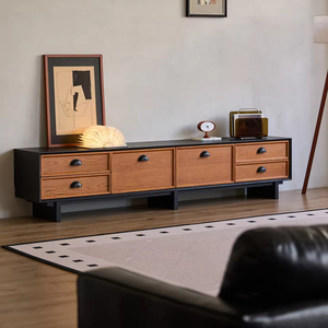 <span class=keywords><strong>Meuble</strong></span> <span class=keywords><strong>TV</strong></span> en bois massif de noyer, design <span class=keywords><strong>moderne</strong></span> mi-siècle, extensible, écologique, pour salon ou entrée - Product Image 6