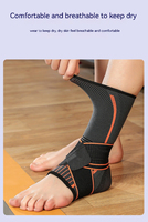 Produit très vendu : Manchon de compression unisexe réglable pour cheville, en nylon, pour blessures, attelle de sport pour cheville et genou