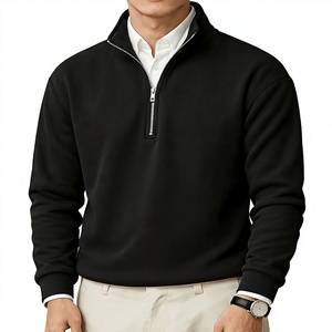 Sweat-shirts demi-zippés respirants pour hommes, les plus vendus 2026, en stock, à prix réduit, col montant, décontractés, en promotion - Product Image 1