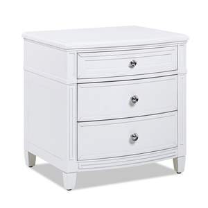DB Dauphin 3-<b>Drawer</b> Accent End Table Grey Cashmere Wood Stylish <b>Storage</b> <b>Drawers</b> - Product Image 5