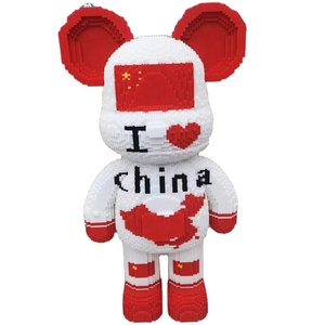 Amour chine Super taille assemblé <span class=keywords><strong>Mini</strong></span> briques 93cm Collection Micro blocs de construction <span class=keywords><strong>Bearbrick</strong></span> figurines jouets avec lumière LED - Product Image 1