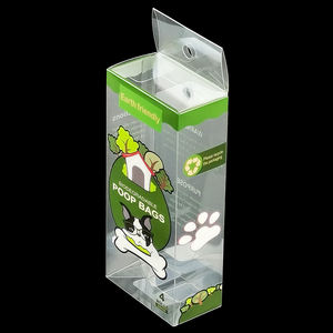 Scatola di imballaggio in plastica per sacchetto di cacca di cane animale in PP PET trasparente con stampa pieghevole personalizzata - Product Image 3