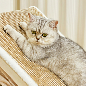 Gezellige, stijlvolle, comfortabele, klassieke, anti-tip, krasbestendige houten structuur, sisal oppervlak, grote kattenhuis-tent voor meerdere katten - Product Image 6