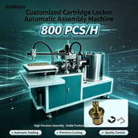 Machine d'assemblage automatique de cartouches XUNNUO haute précision, contrôlée par PLC, pour moteurs et moteurs électriques, capacité de 800 pièces par heure