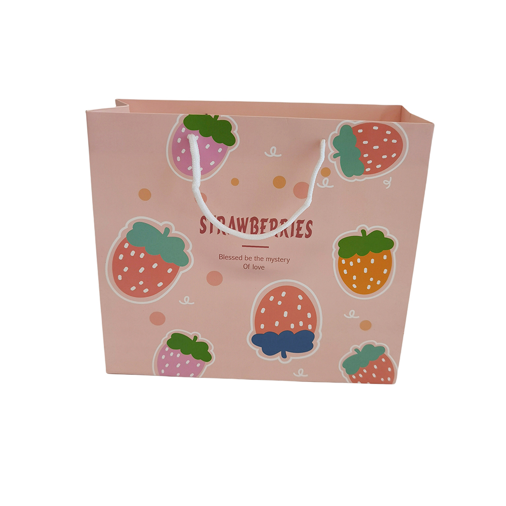 Luxury Foldable Paper Shopping Bag Ins Style Gift Tote Bag Creative Birthday Clothing Packaging Paper Bag