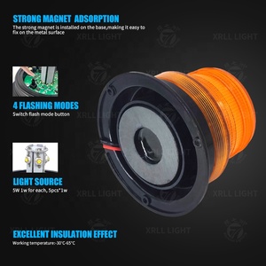 ไฟสัญญาณรถบรรทุกเพื่อความปลอดภัยป้ายจราจรทางถนนสัญญาณไฟ LED สีเหลืองอำพันฉุกเฉินไฟเตือนไฟเตือนไฟอันตราย - Product Image 3