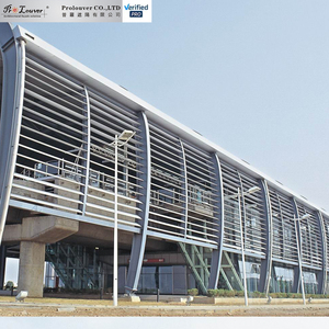 Persiana Solar Horizontal Moderna de Aleación de Aluminio con Forma Ovalada para Uso Exterior en Salidas de Metro - Product Image 6