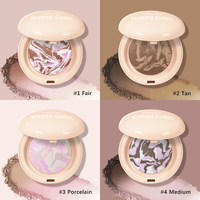 Lakerain Matte Natural Brighten Fond de teint correcteur de couleur Baked Mineral Makeup Matte Coverage Long Lasting Pressed Powder