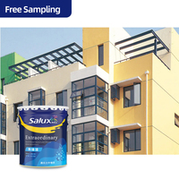 Peinture murale émulsion latex pour l'extérieur, revêtement en plâtre mat en acrylique PVA pour la décoration intérieure, lavable