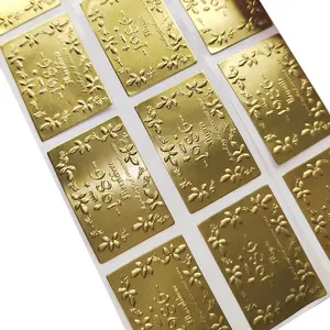 금속 고급 하이 퀄리티 라벨 스티커 양초 포장 스티커 유리 병 전송 스티커 알루미늄 금속 사용자 정의 로고 3D