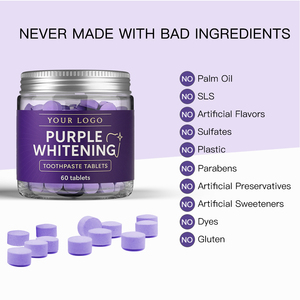 Nhà Sản Xuất Bạc Hà <span class=keywords><strong>Mini</strong></span> Rắn Răng Dán Thuốc Răng Làm Trắng Tím Kem Đánh Răng Máy Tính Bảng - Product Image 2