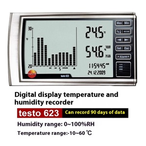 เทอร์โมไฮโกรมิเตอร์ความแม่นยำสูง Testo 608H1/H2 รุ่น ABS สำหรับใช้ในบ้าน เด็ก และอุตสาหกรรม |   เครื่องมือวัดอิเล็กทรอนิกส์ ODM - Product Image 5