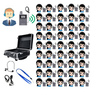 Hotus Wireless Tour Guide System 50 Channels 2.4GHz Earhook <b>Walkie</b>-<b>Talkie</b> Receiver/Transmitter 500m Talk Range for Group - Product Image 1