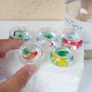 Drop shipping simulated <b>mini</b> <b>fish</b> <b>tank</b> toy, artificial landscaping micro-landscape ornament, lucky koi <b>fish</b> <b>tank</b> pendant - Product Image 3