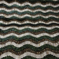 Papier peint en plumes de paon naturelles de haute qualité Zhenling pour la décoration murale intérieure