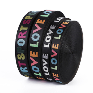 Factory Polypropylene Jacquard <strong>Webbing</strong> Custom Nylon Jacquard <strong>Plain</strong> Weave Belt Back Strap for Garment Bags <strong>Webbing</strong> Accessories - Product Image 4