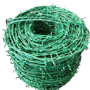 Fil de fer barbelé galvanisé pour aéroport, 1,6-3,2 mm, 100 m, 200 m, 500 m, bobine, tranchant, anti-escalade, clôture de protection, vente en gros - Product Image 5