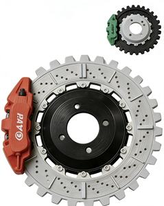 Organizador de Visera Solar para <span class=keywords><strong>Coche</strong></span> con Disco de Freno Impreso en 3D, Estilo Mecánico con Logotipo Personalizado, Almacenamiento para Gafas de Sol, Tarjetas y Bolígrafos, FDM PETG PLA - Product Image 3