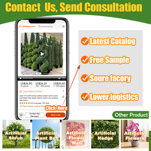 RUOPEI Bola de Boj Artificial de Plástico, Resistente a los Rayos UV, Ecológica, Sin Olor, Planta Artificial para Interiores del Hogar - Product Image 5