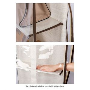 Organisateur de rangement suspendu pour sacs à main, nouveau sac de rangement pour placard avec 4 étagères pour optimiser l'espace de la garde-robe - Product Image 3