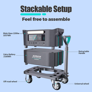 Sorein 3kWh Lfp Battery <b>Solar</b> Portable Power Stations Watts Portable Hybrid <b>Solar</b> 3000W Generator Mini for Mobile - Product Image 3