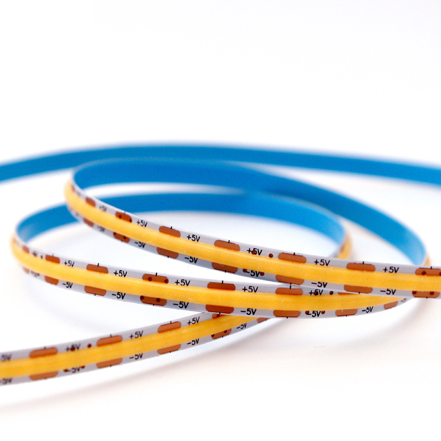5V 5mm COB LED Strip Lights 320LED Chips/M 85+ High CRI