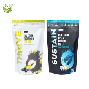 ถุงซิปล็อคถุงซิปแบบตั้งบรรจุผงข้าวบาร์เลย์ถุงซิปแบบตั้งโลโก้ได้ตามต้องการ - Product Image 1