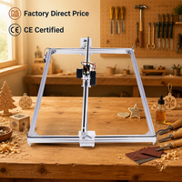 Mini machine de gravure laser DIY 6550 sur bois MDF, refroidie par air, routeur CNC pour cadres photo, plaques, sous-verres, tasses