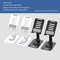 Nouveau support de téléphone portable et tablette multifonctionnel en métal, support de bureau avec rotation à 360 degrés pour téléphones mobiles