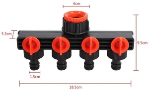 4-Way Plastic Quick Thread Tap Connectors <strong>Hose</strong> <strong>Pipe</strong> <strong>Splitter</strong> for Agricultural Drip Irrigation Garden Watering Equipment - Product Image 6